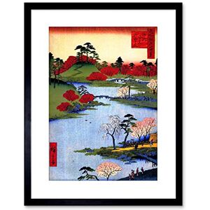 Wee Blue Coo 9x7 '' PAINTING JAPAN WOODBLOCK COLOURFUL TREES RIVER FRAMED ART PRINT F97X687 Wee Blue Coo 9x7 '' PAINTING JAPAN WOODBLOCK COLOURFUL TREES RIVER FRAMED ART PRINT F97X687