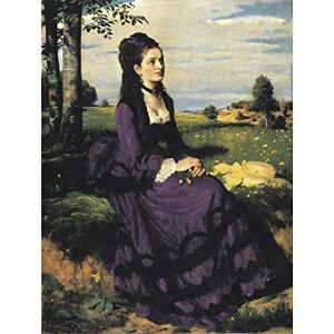 Wee Blue Coo PAINTING MERSE LADY IN VIOLET ART PRINT PICTURE POSTER HP2989 Wee Blue Coo PAINTING MERSE LADY IN VIOLET ART PRINT PICTURE POSTER HP2989