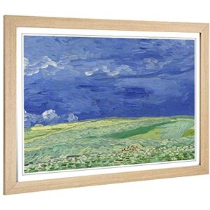 Big Box Art Framed Print of Vincent Van Gogh Wheatfield Under Thunderclouds Design Wall Art Picture Home Decor for Kitchen, Living Room, Bedroom, Hallway, Oak, A2 / 24.5x18 Inch / 62x45cm Big Box Art Framed Print of Vincent Van Gogh Wheatfield Under Thunderclouds Design Wall Art Picture Home Decor for Kitchen, Living Room, Bedroom, Hallway, Oak, A2 / 24.5x18 Inch / 62x45cm