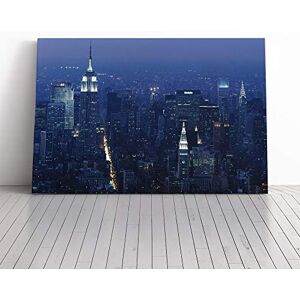 Big Box Art Canvas Print Wall Art New York City Skyline USA (16) Mounted and Stretched Box Frame Picture Home Decor for Kitchen, Living Room, Bedroom, Hallway, Multi-Colour, 20x14 Inch Big Box Art Canvas Print Wall Art New York City Skyline USA (16) Mounted and Stretched Box Frame Picture Home Decor for Kitchen, Living Room, Bedroom, Hallway, Multi-Colour, 20x14 Inch