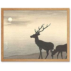 Artery8 Ohara Koson Torii Gate And Deer Landscape Art Print Framed Poster Wall Decor 12x16 inch Artery8 Ohara Koson Torii Gate And Deer Landscape Art Print Framed Poster Wall Decor 12x16 inch