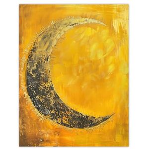 Artery8 Crescent Moon Orange Gold Moonlight Tassels Living Room Large Wall Art Poster Print Thick Paper 18X24 Inch Artery8 Crescent Moon Orange Gold Moonlight Tassels Living Room Large Wall Art Poster Print Thick Paper 18X24 Inch