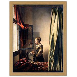 Fine Art Prints Johannes Vermeer Girl Reading A Letter By An Open Window Large Framed Art Print Poster Wall Decor 18x24 Fine Art Prints Johannes Vermeer Girl Reading A Letter By An Open Window Large Framed Art Print Poster Wall Decor 18x24