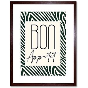 Wee Blue Coo Kitchen Zebra Bon Appetit Typography Artwork Framed Wall Art Print 12X16 Inch Wee Blue Coo Kitchen Zebra Bon Appetit Typography Artwork Framed Wall Art Print 12X16 Inch