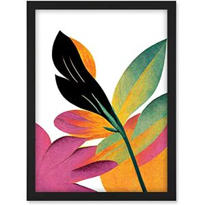 Doppelganger33 LTD Modern Abstract Tropical Vibrant Leaves Botanical Painting Artwork Framed A3 Wall Art Print Doppelganger33 LTD Modern Abstract Tropical Vibrant Leaves Botanical Painting Artwork Framed A3 Wall Art Print
