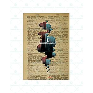 Wee Blue Coo Upcycle Dictionary Crack Abstract Wall Art Print Wee Blue Coo Upcycle Dictionary Crack Abstract Wall Art Print