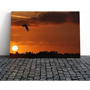 Big Box Art Stork Bird Sunset Canvas Print Gallery Wrapped 30mm Frame Wall Art 24x16 inches Ready to Hang Modern Animals Picture Living Room Bedroom Lounge Office Big Box Art Stork Bird Sunset Canvas Print Gallery Wrapped 30mm Frame Wall Art 24x16 inches Ready to Hang Modern Animals Picture Living Room Bedroom Lounge Office