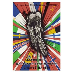 Wee Blue Coo Sport Ad Cold War Peace East West Cycle Race Wall Art Print Wee Blue Coo Sport Ad Cold War Peace East West Cycle Race Wall Art Print