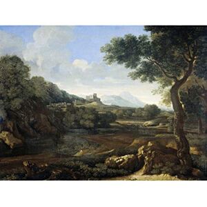 Artery8 Dughet River Trees Castle Landscape Painting Premium Wall Art Canvas Print 18X24 Inch Artery8 Dughet River Trees Castle Landscape Painting Premium Wall Art Canvas Print 18X24 Inch