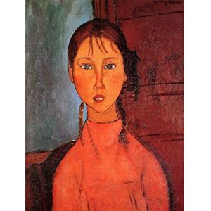Wee Blue Coo Amedeo Modigliani Girl With Plaits Old Master Large Art Print Poster Wall Decor 18x24 inch Wee Blue Coo Amedeo Modigliani Girl With Plaits Old Master Large Art Print Poster Wall Decor 18x24 inch