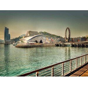 Wee Blue Coo Photo Cityscape Yeosu South Korea Expo Fairground Wheel River Art Print Poster Wall Decor 12X16 Inch Wee Blue Coo Photo Cityscape Yeosu South Korea Expo Fairground Wheel River Art Print Poster Wall Decor 12X16 Inch