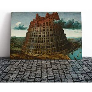 Big Box Art Canvas Print Wall Art Pieter Bruegel The Elder The Tower of Babel Mounted & Stretched Box Frame Picture Home Decor for Kitchen, Living Room, Bedroom, Hallway, Multi-Colour, 20x14 Inch Big Box Art Canvas Print Wall Art Pieter Bruegel The Elder The Tower of Babel Mounted & Stretched Box Frame Picture Home Decor for Kitchen, Living Room, Bedroom, Hallway, Multi-Colour, 20x14 Inch