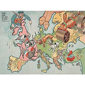 Fine Art Prints Johnson 1914 Map Europe WWI Satirical War Art Print Canvas Premium Wall Decor Poster Mural Fine Art Prints Johnson 1914 Map Europe WWI Satirical War Art Print Canvas Premium Wall Decor Poster Mural