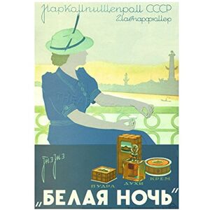 Wee Blue Coo Vintage Ad White Night Cosmetic Cream Powder Soviet Union Wall Art Print Wee Blue Coo Vintage Ad White Night Cosmetic Cream Powder Soviet Union Wall Art Print
