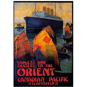 Wee Blue Coo Travel Vintage Ad Canadian Pacific Orient Liner Ship Wall Art Print Wee Blue Coo Travel Vintage Ad Canadian Pacific Orient Liner Ship Wall Art Print
