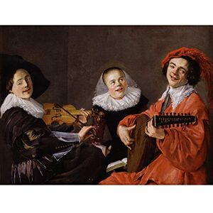 Artery8 Judith Leyster The Concert Musician 1633 Painting Premium Wall Art Canvas Print 18X24 Inch Artery8 Judith Leyster The Concert Musician 1633 Painting Premium Wall Art Canvas Print 18X24 Inch