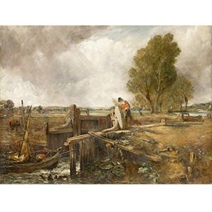 Fine Art Prints John Constable Study Of A Boat Passing A Lock Large Art Print Poster Wall Decor Premium Mural Fine Art Prints John Constable Study Of A Boat Passing A Lock Large Art Print Poster Wall Decor Premium Mural