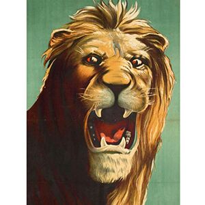 Fine Art Prints Dangerfield Brüllender Löwe große Katze Werbung, großer Kunstdruck auf Leinwand, Premium Wandbild Fine Art Prints Dangerfield Brüllender Löwe große Katze Werbung, großer Kunstdruck auf Leinwand, Premium Wandbild