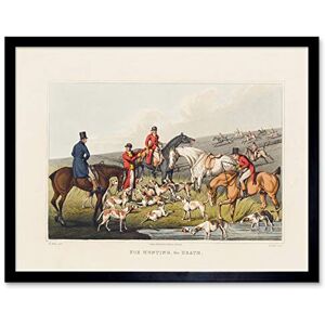 Artery8 John Heaviside Clark Fox Hunting The Death Art Print Framed Poster Wall Decor 12x16 inch Artery8 John Heaviside Clark Fox Hunting The Death Art Print Framed Poster Wall Decor 12x16 inch