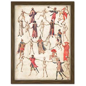 Artery8 16th Century German Dance Of Death Painting Artwork Framed Wall Art Print 18X24 Inch Artery8 16th Century German Dance Of Death Painting Artwork Framed Wall Art Print 18X24 Inch