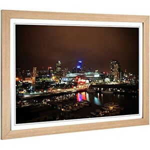 Big Box Art Framed Print of Melbourne at Night Skyline Australia 2 Design Wall Art Picture Home Decor for Kitchen, Living Room, Bedroom, Hallway, Oak, A2 / 24.5x18 Inch / 62x45cm Big Box Art Framed Print of Melbourne at Night Skyline Australia 2 Design Wall Art Picture Home Decor for Kitchen, Living Room, Bedroom, Hallway, Oak, A2 / 24.5x18 Inch / 62x45cm
