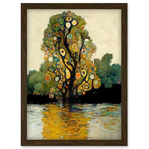 Artery8 - Klimt Style Tree River Bank Scene Artery8 - Klimt Style Tree River Bank Scene