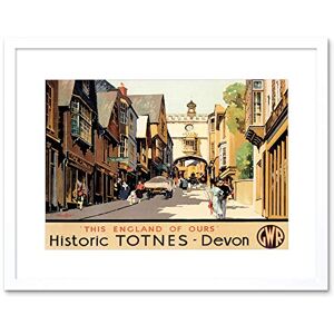 Wee Blue Coo Travel Totnes Devon Gwr Old Town UK Village High Street Framed Wall Art Print Wee Blue Coo Travel Totnes Devon Gwr Old Town UK Village High Street Framed Wall Art Print