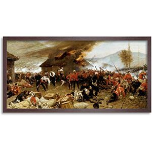 Artery8 De Neuville Defence Rorke's Drift Painting Framed Wall Art Print Long 25X12 Inch Artery8 De Neuville Defence Rorke's Drift Painting Framed Wall Art Print Long 25X12 Inch