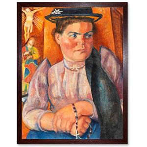 Fine Art Prints Ree Tyrolean Peasant Woman Portrait Painting Art Print Framed Poster Wall Decor 12x16 inch Fine Art Prints Ree Tyrolean Peasant Woman Portrait Painting Art Print Framed Poster Wall Decor 12x16 inch