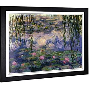 Big Box Art Framed Print of Claude Monet Water Lilies No.6 Design Wall Art Picture Home Decor for Kitchen, Living, Dining Room, Bedroom, Hallway, Office, Black, A2 / 24.5x18 Inch / 62x45cm Big Box Art Framed Print of Claude Monet Water Lilies No.6 Design Wall Art Picture Home Decor for Kitchen, Living, Dining Room, Bedroom, Hallway, Office, Black, A2 / 24.5x18 Inch / 62x45cm