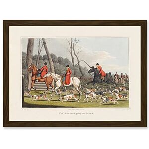 Artery8 John Heaviside Clark Fox Hunting Into Cover Artwork Framed Wall Art Print A4 Artery8 John Heaviside Clark Fox Hunting Into Cover Artwork Framed Wall Art Print A4