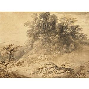 Artery8 Gainsborough Landscape With Clump Trees On Hillock Painting Unframed Wall Art Print Poster Home Decor Premium Artery8 Gainsborough Landscape With Clump Trees On Hillock Painting Unframed Wall Art Print Poster Home Decor Premium