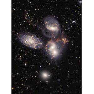 Artery8 NASA James Webb Space Telescope Stephans Quintet NIRCam and MIRI Composite Image Five Galaxies Unframed Wall Art Print Poster Home Décor Artery8 NASA James Webb Space Telescope Stephans Quintet NIRCam and MIRI Composite Image Five Galaxies Unframed Wall Art Print Poster Home Décor
