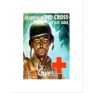 Wee Blue Coo Political Charity Red Cross Soldier War WWII Allies Give Wall Art Print Wee Blue Coo Political Charity Red Cross Soldier War WWII Allies Give Wall Art Print