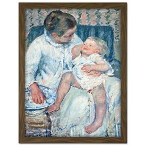 Fine Art Prints Mary Cassatt Mother About To Wash Her Sleepy Child Large Framed Art Print Poster Wall Decor 18x24 Fine Art Prints Mary Cassatt Mother About To Wash Her Sleepy Child Large Framed Art Print Poster Wall Decor 18x24
