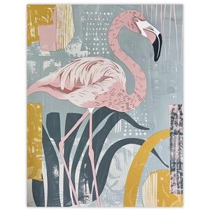 Artery8 Flamingo Bird Pastel Colour Nature Design Living Room Extra Large XL Wall Art Poster Print Artery8 Flamingo Bird Pastel Colour Nature Design Living Room Extra Large XL Wall Art Poster Print