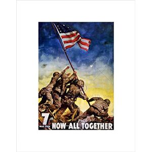 Wee Blue Coo War Loan Iwo Jima Stars Stripes Army USA Flag Wall Art Print Wee Blue Coo War Loan Iwo Jima Stars Stripes Army USA Flag Wall Art Print