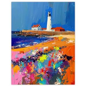 Artery8 St Mary's Lighthouse Whitley Bay Palette Knife Bathroom Toilet Large Wall Art Poster Print Thick Paper 18X24 Inch Artery8 St Mary's Lighthouse Whitley Bay Palette Knife Bathroom Toilet Large Wall Art Poster Print Thick Paper 18X24 Inch