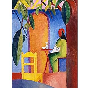 Fine Art Prints Macke August Turkisches Cafe Art Print Canvas Premium Wall Decor Poster Mural Fine Art Prints Macke August Turkisches Cafe Art Print Canvas Premium Wall Decor Poster Mural