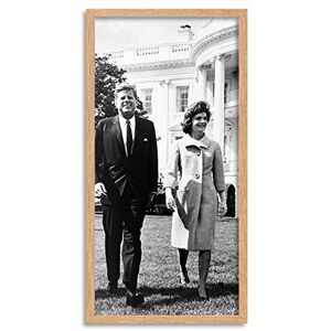Wee Blue Coo John Kennedy Jackie JFK President Long Panel Framed Wall Art Print Wee Blue Coo John Kennedy Jackie JFK President Long Panel Framed Wall Art Print