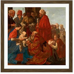 Artery8 Ter Brugghen Adoration Of The Kings Painting Square Wooden Framed Wall Art Print Picture 16X16 Inch Artery8 Ter Brugghen Adoration Of The Kings Painting Square Wooden Framed Wall Art Print Picture 16X16 Inch
