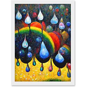 Doppelganger33 LTD The Storm Of Rainbows Abstract Modern Oil Painting Artwork Framed Wall Art Print A4 Doppelganger33 LTD The Storm Of Rainbows Abstract Modern Oil Painting Artwork Framed Wall Art Print A4