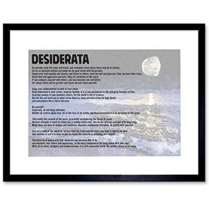 Wee Blue Coo Desiderata Ehrmann Go Placidly Amid Noise Quote Picture Framed Wall Art Print Wee Blue Coo Desiderata Ehrmann Go Placidly Amid Noise Quote Picture Framed Wall Art Print