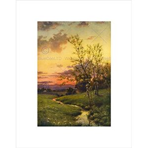 Wee Blue Coo PAINTINGS LANDSCAPE SUNSET COUNTRYSIDE TREE NEW FRAMED ART PRINT MOUNT B12X10946 Wee Blue Coo PAINTINGS LANDSCAPE SUNSET COUNTRYSIDE TREE NEW FRAMED ART PRINT MOUNT B12X10946