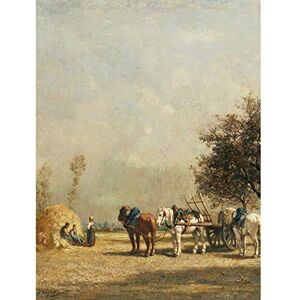 Artery8 Jules Jacques Veyrassat Hay Wain C1850 Painting Large Wall Art Poster Print Thick Paper 18X24 Inch Artery8 Jules Jacques Veyrassat Hay Wain C1850 Painting Large Wall Art Poster Print Thick Paper 18X24 Inch