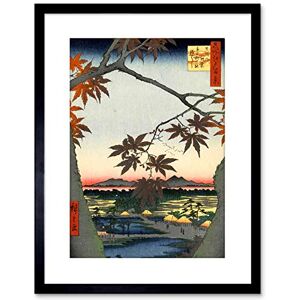 Wee Blue Coo Painting Japanese Woodblock Maple Tree Mountains Framed Wall Art Print Wee Blue Coo Painting Japanese Woodblock Maple Tree Mountains Framed Wall Art Print