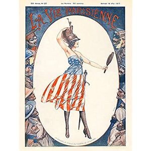 Artery8 La Vie Parisienne WW1 US Army American Magazine Cover Unframed Wall Art Print Poster Home Decor Premium Artery8 La Vie Parisienne WW1 US Army American Magazine Cover Unframed Wall Art Print Poster Home Decor Premium