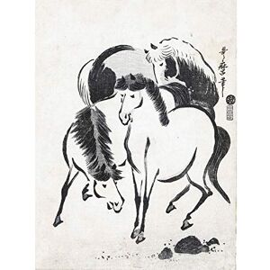 Artery8 Kitagawa Utamaro Three Horses Japanese Drawing Art Print Canvas Premium Wall Decor Poster Mural Artery8 Kitagawa Utamaro Three Horses Japanese Drawing Art Print Canvas Premium Wall Decor Poster Mural
