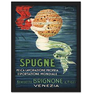 Wee Blue Coo Sponge Mermaid Venice Brignone Brothers Artwork Framed Wall Art Print 18X24 Inch Wee Blue Coo Sponge Mermaid Venice Brignone Brothers Artwork Framed Wall Art Print 18X24 Inch