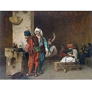 Fine Art Prints Gerome Cafe House Cairo Dancing Painting Art Print Canvas Premium Wall Decor Poster Mural Fine Art Prints Gerome Cafe House Cairo Dancing Painting Art Print Canvas Premium Wall Decor Poster Mural